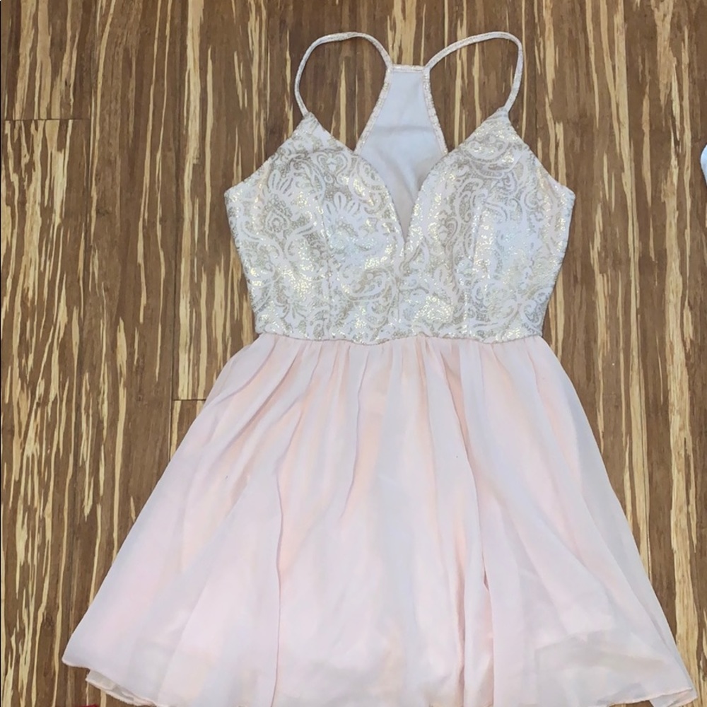 blush dress